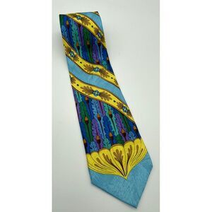 RUSH LIMBAUGH Men's 100%‎ Silk Necktie USA Designer Floral Multi-Colored